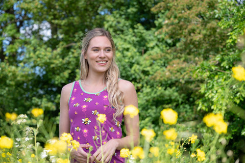 Shortama voor dames met hemdje, nachtkleding voor dames