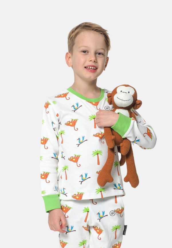 Kinder pyjama jongen met een aapje