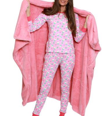 Comfortabele en trendy roze dames pyjama