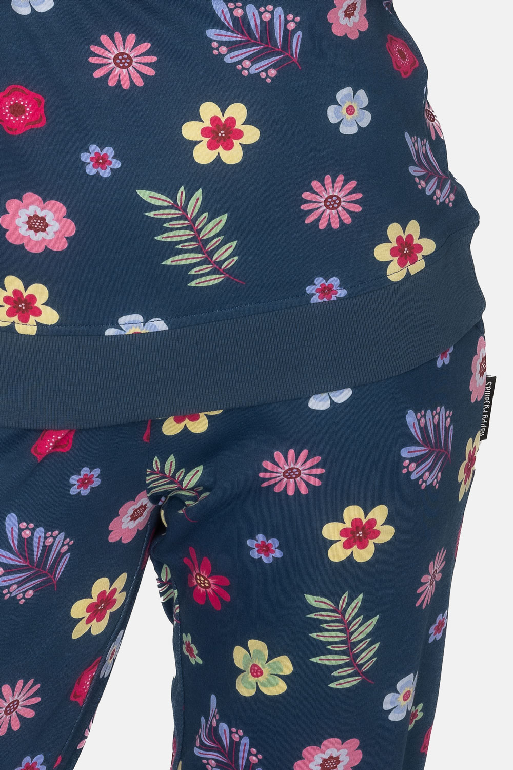 Bloemenprint - details van de print