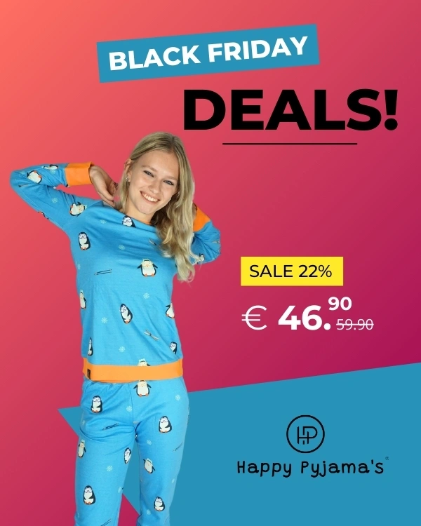 Matching pyjama korting op Black Friday.